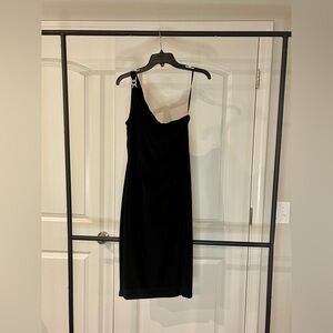 Ralph Lauren Elegant Black One-Shoulder Dress